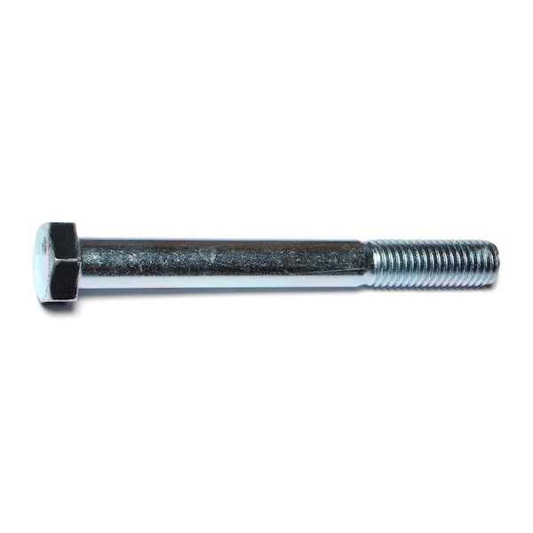 Midwest Fastener Grade 5, 1/2"-13 Hex Head Cap Screw, Zinc Plated Steel, 4-1/2 in L, 25 PK 00346 - main